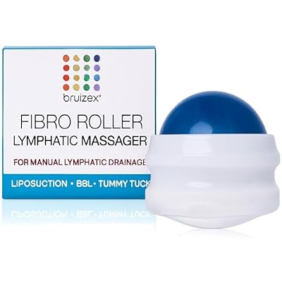 Bruizex Lymphatic Drainage Massager, Massage Roller Ball, Fibro Body Roller for Fibrosis Treatment, Liposuction, 360 Lipo, Tummy Tuck & BBL Post Surgery Recovery
