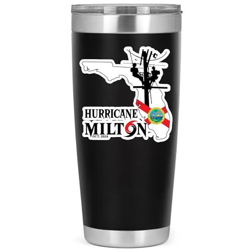 Hurricane Milton Lineman Kiss-Cut Sticker Lineman Journeyman Gift Milton Florida Tropical Storm Sticker, Florida Strong Sticker Laptop Decals Pray for Florida