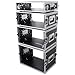 ProX X-8UE 8U Deluxe Effects Rack Case 14 In Deep Rail to Rail