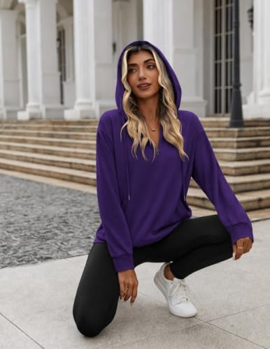 Image of Zeagoo Hoodies for Women Half Zip Up Oversized Sweatshirt Fall Clothes 2026