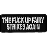 The Fuck Up Fairy Strikes Again Patch, Funny Patches for Adults
