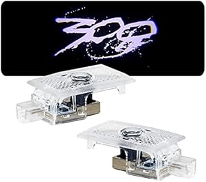 Jfsotls Never Fade Car LED Door Logo Compatible with 300 300C 300S 2005-2022 Projector Ghost Shadow Light, for 300 Accessories Door Light Logo LED Laser Car Courtesy Step Light (White 300 Logo)