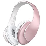 Wireless TV Headphones, Over Ear Headsets with 2.4GHz RF Transmitter(Support Optical, 3.5mm AUX, RCA Audio Out), 100ft Wireless Range and Rechargeable 10 Hour Battery