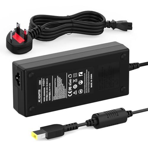 135W Laptop Charger Compatible with Lenovo IdeaPad Y40-70 Y50-70 Y520 Y70-70 Y700 Y700-15ISK Legion Y520 ThinkPad T450P T460p T530 T550P T560P W540 W541 ADL135NLC3A USB Adapter Supply Power