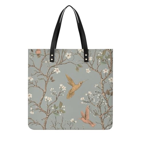 Tote bag voyage fleurs et oiseaux : le sac à bandoulière idéal pour vos escapades