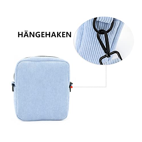 COOWONE Hundeleckerli-Tasche Hundespaziergangstasche für Leckerlis, Knabbereien, Spielzeug, Weiche Cord Hundetrainingstasche mit integriertem Kotbeutelspender