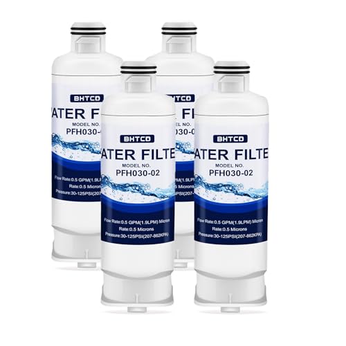 Image of Water Filter for Samsung RF23BB8600QLAA / RF30BB6600QLAA / RF30BB660012AA / RF30BB6200QLAA / RF29BB8600QLAA /RF29BB860012AA / RF30BB620012AA Refrigerator Replacement - 4 PCS