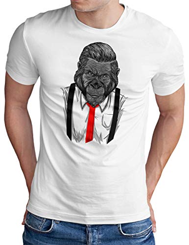 T-Shirt Chef Singe Gorille en Taille 4XL pour un Style Original Sans Compression