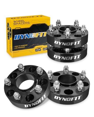 Image of dynofit 1.5 inch Wheel Spacers 5x5 for 2007-2018 Jeep Wrangler JK, 1999-2010 Grand Cherokee WJ WK, 71.5mm HubCentric 5x127 Wheel Adapter for 2005-2010 Commander XK, 1 /2 inch-20 Thread, 4Pcs Forged Spacers