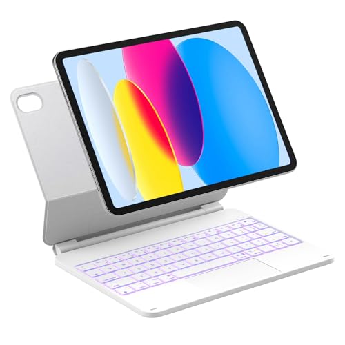 Inateck NeoMagic (�l�I�}�W�b�N) iPad ��11���� 2025 A16 11�C���` ��10���� 10.9�C���` �p �^�b�`�p�b�h�t���L�[�{�[�h 7�F�o�b�N���C�g KB09119-10 �z���C�g