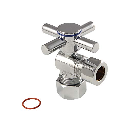 Robinet d'arrêt d'angle Concord en chrome poli brillant et durable