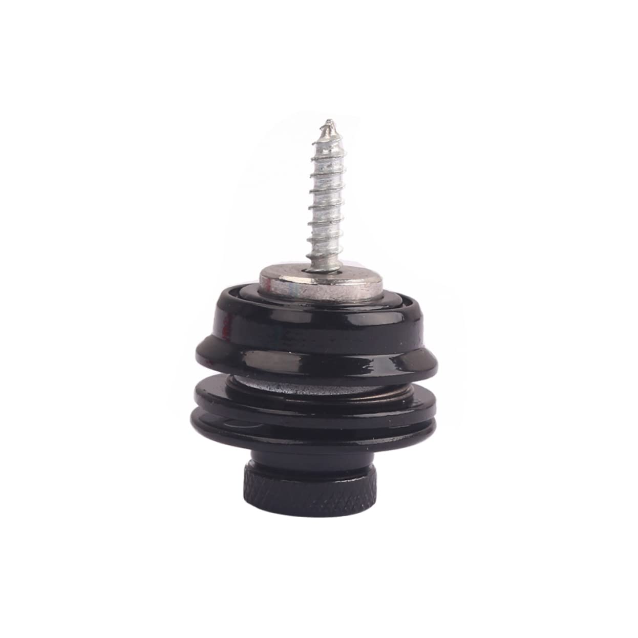 GOOHOCHY Heavy Duty Mushroom Head Guitar Strap Buttons Secure Locking System for Electric Bass and Guitar Easy to Install Durable Black Design