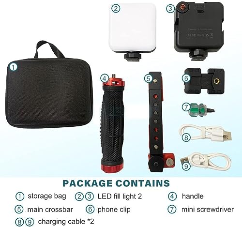 Kit de fotografía dental de doble luz bluetooth para imágenes macro sin sombras en clínica 8