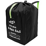 NZWBSHSSP Car Seat Travel Bag Portable Baby Car Seat Cover for Airplane Large Waterproof Gate Check Bag with Drawstring Shoulder Strap for Child Seats Baby Travel Essentials