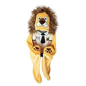 Lazy One Wearable Hooded Blanket for Kids, Animal Hooded Blanket (Lion)