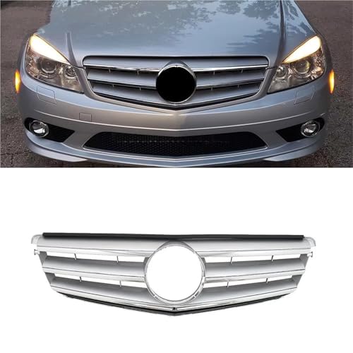 Rejilla de capó delantero estilo AMG con rejilla frontal para Benz Clase C W204 2