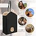 LOPYXBR 5 PCS Slow Feed Hay Bag for Horses 600D Oxford Cloth Goat Hay Feeder with Metal Ring and Adjustable Strap Black Horse Feed Bag for Slow Feeding Open-Feed Hole Goat Hay Bags for Goats