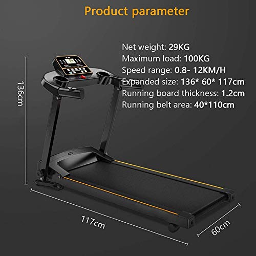 Image of Treadmills, Foldable Electric Running Machines, Treadmills for Home, Multi-Function Treadmills, Walking Treadmill for Home and Office
