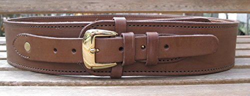 Brown Genuine Leather .38 Caliber Cartridge Gun Belt2