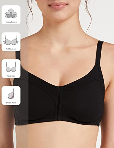 Image of Amazon Brand - Symbol Women's Cotton Stretch Non Padded Wire Free Full Coverage Minimizer Bra