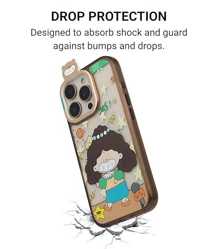 Image of Cartoon Stage Girl Case Cover for iPhone 15 Pro Max | Stylish Anime-Inspired Design | Slim Shockproof TPU Back Cover | Scratch-Resistant | Precise Fit | Lightweight Case