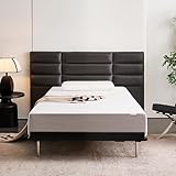 Amazon Basics Memory Foam Mattress, Soft Plush Feel, 10 Inch, Full, White/Grey