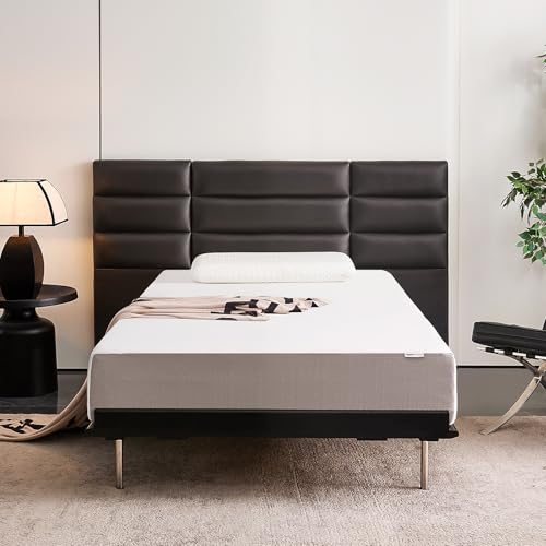 Amazon Basics Memory Foam Mattress, Medium Firm, 10 Inch, Twin, White/Grey