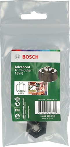 Bosch Accessories 1x Spannzange mit Überwurfmutter 6 mm (für Bosch Advanced TrimRouter 18V-8, Zubehör Fräse)