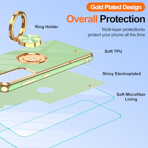 Coque Samsung S21 Plus antichoc TPU souple verte avec protège-écran