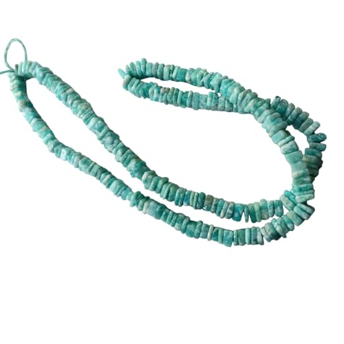 Amazonite pour collier perles Heishi de plat bleu mer naturelle carrées PDG39
