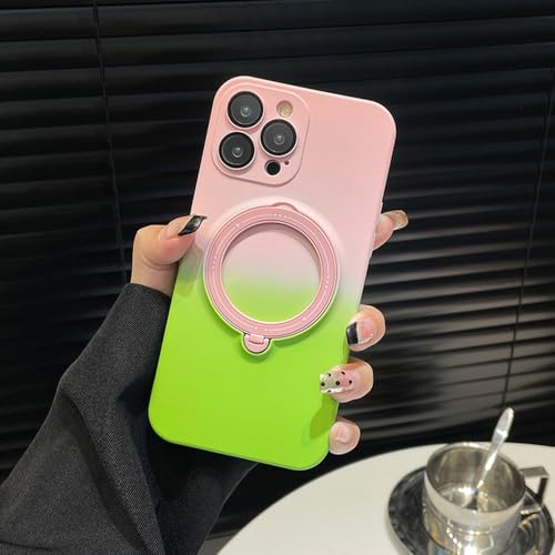 Coque magnétique iPhone 11 Pro Max silicone souple béquille rose