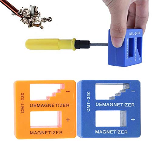 2 In 1 Magnetizer Demagnetizer Tool Set 2pcs Quick Magnetization & Demagnetization Tool Purpose Magnetic for Screwdriver Drill Bits