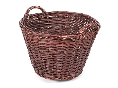 Gartenkorb aus Rohweide | Weidenkorb in verschiedenen Größen (Größe 3 (Durchmesser 51 cm | Höhe 35 cm))