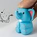 ODETOJOY 1PC ABS Elephant Keychain Flashlight with Sound Voice Children LED 3D Cartoon Animal Keyrings¡­