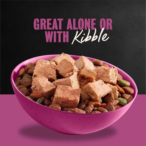 Image of Cesar Classic Loaf Wet Dog Food, Porterhouse Steak, 3.5 oz, 24 Count | Made in USA, Real beef #1 ingredient, slow-cooked tender texture, easy peel trays, no fillers /added sugar /artificial flavor