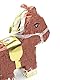 Nislai® Pferd Pinata Set | Ideal für Geburtstag, Hochzeit, JGA Party | Geschenkidee | Party Dekoration oder Pinataspiel | Inkl. Schlagstock und Augenmaske | 43x33x10