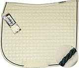  ESKADRON Cotton Schabracke creme, einer Kordel in tanne green, Form:Springen
