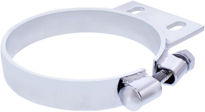 5" Chrome Cab Exhaust Clamp for Peterbilt Conventional 379 and 359, 1987-1993, Road-Ready Upgrade