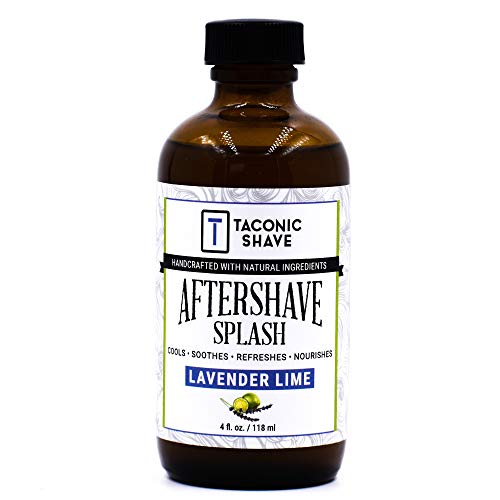 Taconic Shave Lavande Lime Splash Aftershave - Formule de refroidissement - Artisan Made in USA Cover