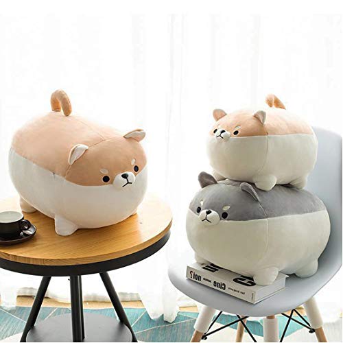 Ehotong Shiba Inu Dog Plush Pillow, Corgi Stuffed Animal Plush Toy Hug Pillow Gifts For Girl Boy (Brown, 15.7In) #TOP4