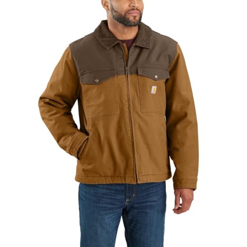 Carhartt 106432 Montana Rugged Flex Relaxed Fit Duck Insulated Jacket CARHARTT BROWN/COFFEE S Carhartt 106432 Montana Rugged Flex Relaxed Fit Duck Insulated Jacket CARHARTT BROWN/COFFEE S