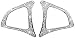 HAILWH Bling Interior Accessories Fit for Mercedes Benz Class C CLA GLC Class A Steering Wheel Button Decorative Frame Rhinestone Crystal Applique Cover