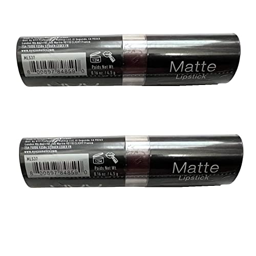 Pack Of 2 Nyx Matte Lipstick, Dark Era Mls37 #TOP2