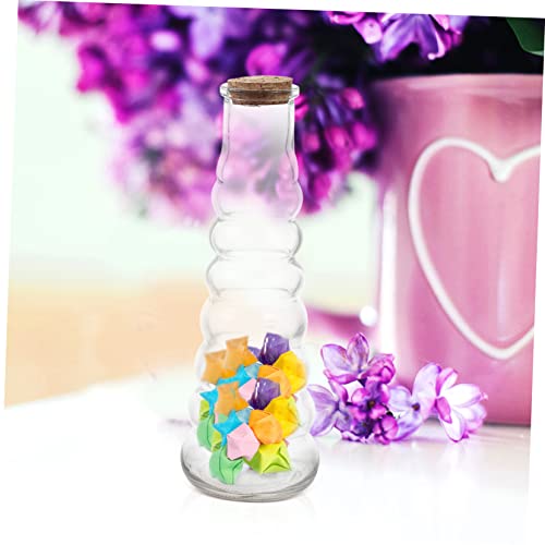 Bouteilles décoratives transparentes en verre flacon liège pour DIY - 5