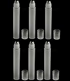 Gemini_Mall Flaschen mit Edelstahl-Rollerball, transparent, leer, nachfüllbar, für Duft, ätherische Öle für Aromatherapie, Parfüm, Serum, Kosmetika, Lotionen, Behandlungen, 6 Stück, 5 oder 10 ml