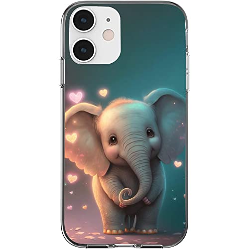 Coque iPhone 11 antichoc avec protection contre les chutes motif éléphant