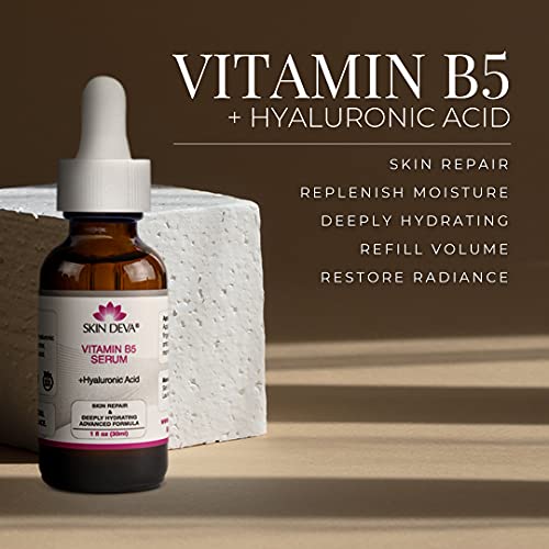 Skin Deva Vitamin B5 + Hyaluronic Acid Serum For Face Skin Serum Packed With B5 Relieves And Heals Sunburns Allergic Reactions Insect Bites Revitalizes Skin Perfect Vitamin Serum #TOP2