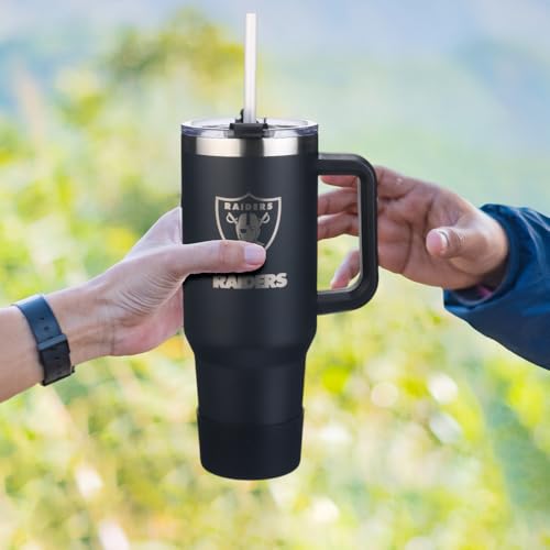 Image of The Memory Company Officially Licensed NFL - Las Vegas Raiders 46oz Game Day Tumbler with Laser Engraved Team Logo