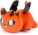 Zabawki pluszowe Meemows Angel and Demon Cat Plushies Śliczne anime kreskówkowe kreski nadziewane zwierzęcy figurka zabawka Pluszowa poduszka dla fanów Dzieci przytulanka (Color : Demon Cat)