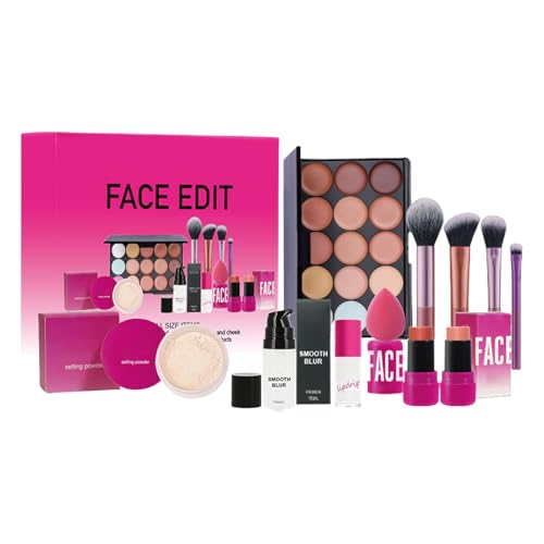 Kit De Maquillaje Para Ojos Y Rostro, Paleta Completa De Sombras De Ojos, Polvos Cosméticos De Larga Duración, Fórmula De Larga Duración